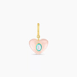 Parker Charm  - Rose Quartz Heart by Gorjana