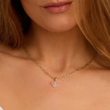 Parker Charm  - Rose Quartz Heart by Gorjana