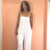 Square Neck Cami Wide Leg Jumpsuit by Bobi - White