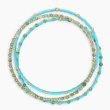 Poppy Gem Bracelet Set - Adventurine - by Gorjana