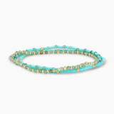 Poppy Gem Bracelet Set - Adventurine - by Gorjana