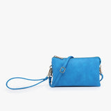Riley Convertible Cross Body Purse, Wristlet or Clutch - Electric Blue