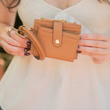 Sammie Wallet Bangle Wristlet Purse - Mocha
