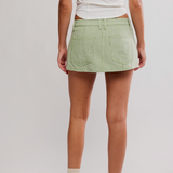 Georgie Gingham Micro Skort by Free People - Green
