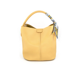 Medium Tote w/ Scarf Wrapped Handle -  Yellow