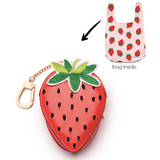 Strawberry- 2 in 1 Bag Charm & Shopping Bag
