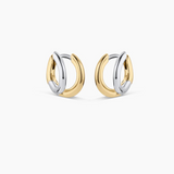 Taner Double Huggies Earrings - Mixed Gold & Silver - by Gorjana