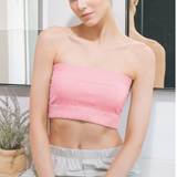 Wide Ribbed Tube Top by NikiBiki - Crystal Rose Pink