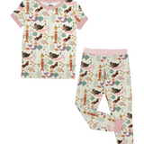 Toddler Bamboo Short Sleeve Pajama Set - Making Waves Mermaid - Emerson