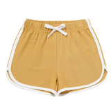 Terry Cloth Retro Track Shorts - Yellow - Emerson
