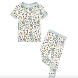 Toddler Bamboo Short Sleeve Pajama Set - Manatee - Emerson