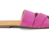 Sylas Slide Sandals - Fuschia - By Matisse