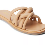 Nude Leather Strappy Sandals by Matisse - Roy