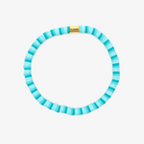 Pura Vida Bracelets - Seascape Vinyl Stretch Bracelet -  TIDS Blue