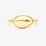 Pura Vida -  Simple Cowrie Shell Ring - Gold 7