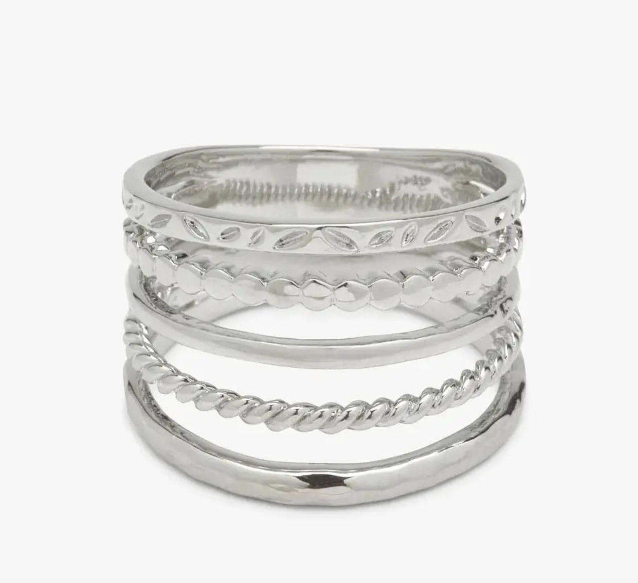 Pura Vida - 5-In-1 Ring - Silver