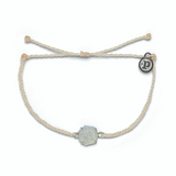 Pura Vida - Rainbow Geode Bracelet - Silver - Vanilla