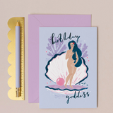 Birthday Goddess Sun Birthday Greeting Card by Sister Paper Co.