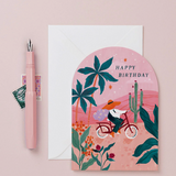 Sunset Bike Birthday Greeting Card by Sister Paper Co.