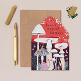 Mushroom Birthday Greeting Card by Sister Paper Co.