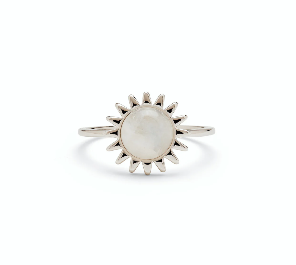 Pura Vida - Sunshine Ring -  Silver & Moonstone