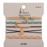 Mixed 5 Pack Hair Ties - Stride- K'lani Hairties