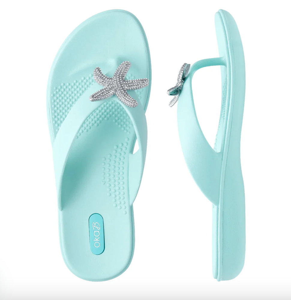 Livie Sandal w/ Large Starfish - Signature Blue by Oka B