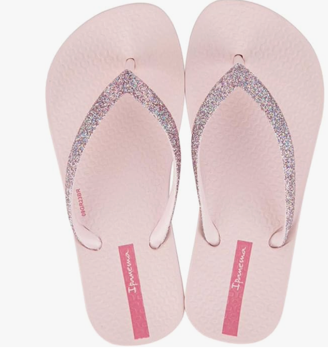 Ana Sparkle Sandals by Ipanema - Light Pink Glitter