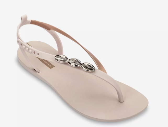 Ana Salty II Fem Sandals by Ipanema - Beige / Gold Cowrie Shells