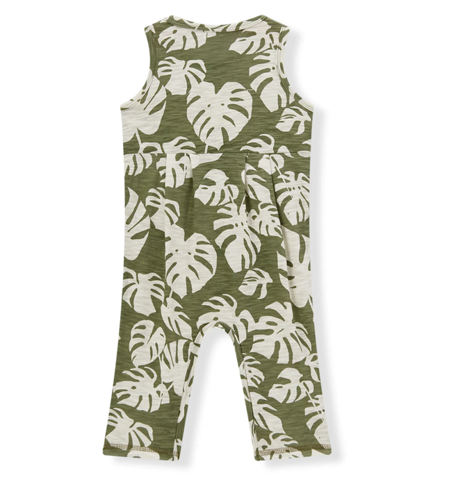 Slub Cotton Sleeveless Jumper by Milkbarn- Island Leaf