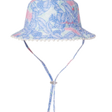 Girls Bucket Hat - Tropics - Blue