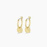 Ana Coin Huggies Earrings by Gorjana