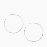 Taner Hoop Earrings by Gorjana Silver O/S