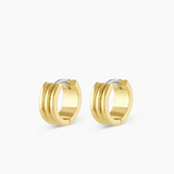 Reed Hoops Earrings - Gold by Gorjana
