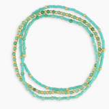 Poppy Gem Bracelet Set - Adventurine - by Gorjana