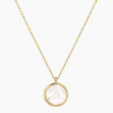 Zodiac Necklace - MOP Gold - by Gorjana Libra