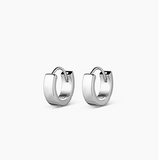 Rose Huggie Earrings Silver - by Gorjana