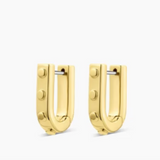 Asher Link Huggies Hoops - Gold - by Gorjana