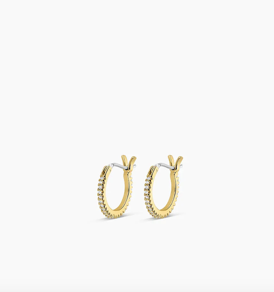 Shimmer Huggies Earrings by Gorjana