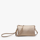 Riley Convertible Cross Body Purse, Wristlet or Clutch - Champagne