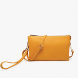 Riley Convertible Cross Body Purse, Wristlet or Clutch - Pale Orange