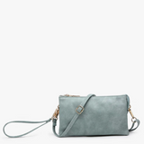Riley Convertible Cross Body Purse, Wristlet or Clutch - Wine Teal