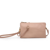 Riley Convertible Cross Body Purse, Wristlet or Clutch - Nude 22