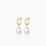 Reese Pearl Huggie Earrings Gold - by Gorjana