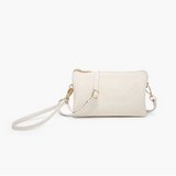 Riley Convertible Cross Body Purse, Wristlet or Clutch -  Linen