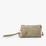Riley Convertible Cross Body Purse, Wristlet or Clutch - Willow