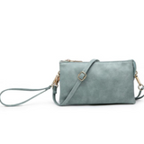 Riley Convertible Cross Body Purse, Wristlet or Clutch - Teal