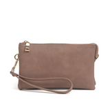 Riley Convertible Cross Body Purse, Wristlet or Clutch -  Rosewood