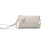 Riley Convertible Cross Body Purse, Wristlet or Clutch -  Ivory Diamond