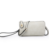 Kendall Convertible Cross Body Purse or Wristlet  -  Bone